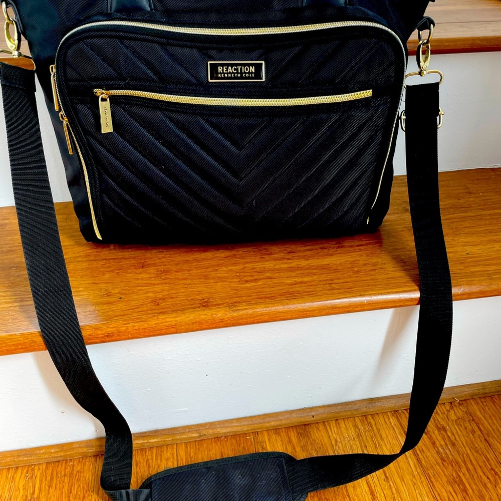 Kenneth Cole Reaction Chelsea Quilted Chevron 15” Laptop & Tablet Business Tote.